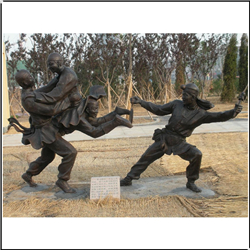 鑄銅關(guān)公 公園雜技人物銅雕塑