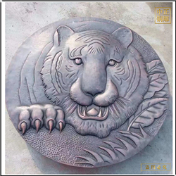 鑄銅關(guān)公 獅子鍛銅浮雕