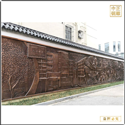 鑄銅關(guān)公 大型室外浮雕墻鑄造