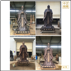 鑄銅關(guān)公 專業(yè)生產(chǎn)銅雕孔子定制