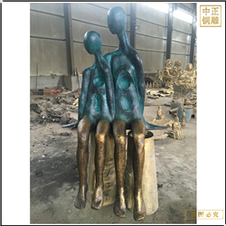 鑄銅關(guān)公 街邊抽象人物銅雕