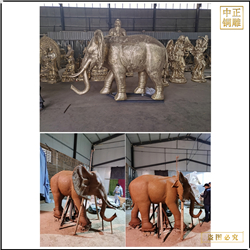 鑄銅關(guān)公 別墅門口銅大象鑄造