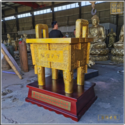 鑄銅關(guān)公 小區(qū)景觀銅鼎
