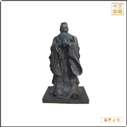 鑄銅關公 大型銅質孔子雕塑