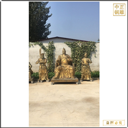 鑄銅關公 批發(fā)銅關公像