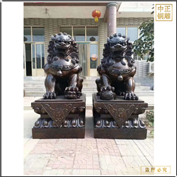 鑄銅關公 傳統(tǒng)鑄銅獅子雕像