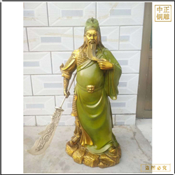 黃銅關(guān)公雕塑擺件 黃銅關(guān)公雕塑擺件