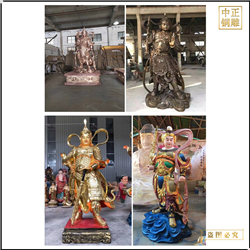 鑄銅關(guān)公 護(hù)法天神韋天將軍神像銅雕塑