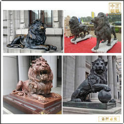 鑄銅關(guān)公 歐式銅獅子鑄造