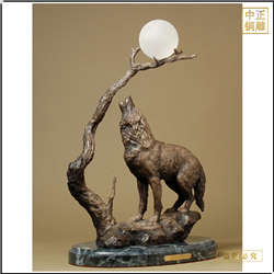 鑄銅關(guān)公 動物雕塑銅狼鑄造