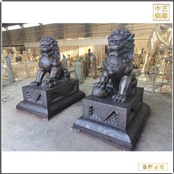 鑄銅關(guān)公 唐縣故宮銅獅子鑄造廠家