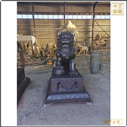 鑄銅關(guān)公 唐縣故宮銅獅子雕塑