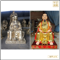 鑄銅關(guān)公 真武大帝銅雕塑擺件