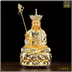 鑄銅關(guān)公 純銅貼近地藏王佛像鑄造