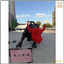 鑄銅關(guān)公 定制華爾街銅牛擺件