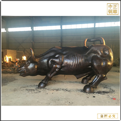 鑄銅關(guān)公 小區(qū)門口華爾街銅牛