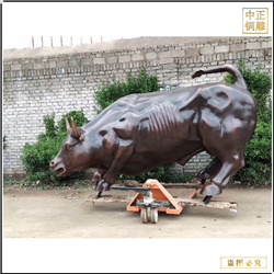 鑄銅關(guān)公 步行街華爾街大型銅牛
