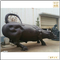 鑄銅關(guān)公 河北純銅鑄造華爾街牛雕塑