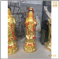 鑄銅關(guān)公 西方三圣佛像批發(fā)廠(chǎng)家