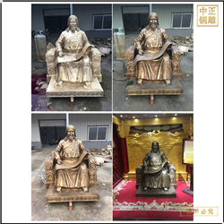 鑄銅關(guān)公 蒙古族忽必烈人物雕塑鑄造