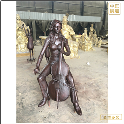 現(xiàn)代廣場(chǎng)拉大提琴人物銅雕塑 現(xiàn)代廣場(chǎng)拉大提琴人物銅雕塑