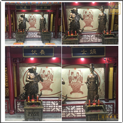 女媧伏羲神像銅雕鑄造 女媧伏羲神像銅雕鑄造