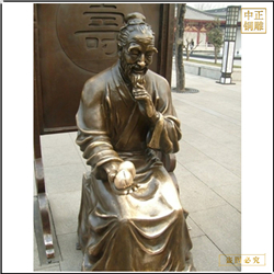 鑄銅關(guān)公 古代老頭過壽人物銅雕塑
