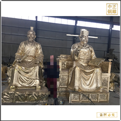 鑄銅關(guān)公 大型公園古代人物銅雕塑