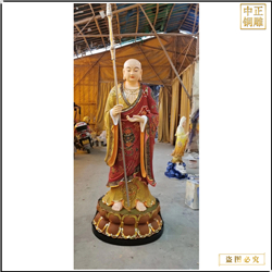 鑄銅關(guān)公 地藏王菩薩站像銅像圖片