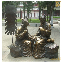 鑄銅關(guān)公 古代名醫(yī)妙手回春人物銅雕塑