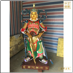 鑄銅關(guān)公 韋陀菩薩銅佛像廠家報價