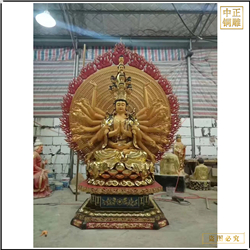 鑄銅關(guān)公 千手千眼觀音雕塑