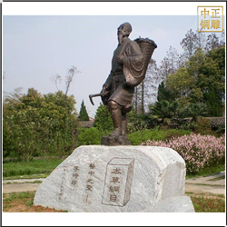 鑄銅關(guān)公 中醫(yī)名人景觀銅像