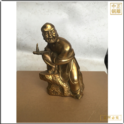 鑄銅關(guān)公 貼金十八羅漢銅雕塑鑄造廠