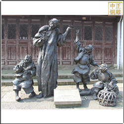 鑄銅關(guān)公 民俗人物雕塑廠家