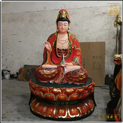 鑄銅關(guān)公 坐像彩繪觀世音菩薩雕塑