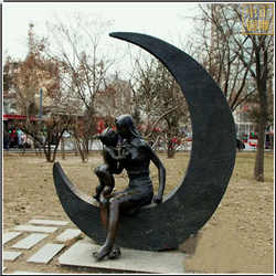 鑄銅關(guān)公 廣場(chǎng)母女親情人物銅雕塑