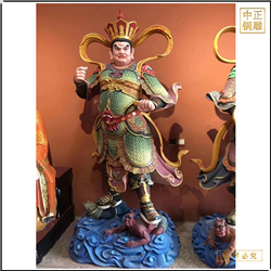 鑄銅關(guān)公 寺廟四大天王銅佛像定制