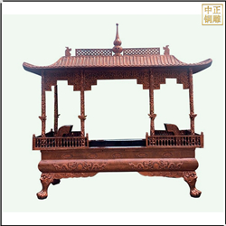 鑄銅關(guān)公 仿銅香爐雕塑報價
