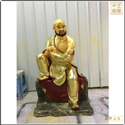 鑄銅關(guān)公 1米8寺廟羅漢銅佛像廠家批發(fā)