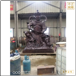 鑄銅關(guān)公 彩繪四大天王銅佛像報價