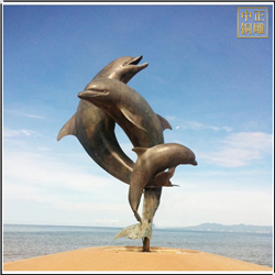 沙灘海豚動(dòng)物雕塑 沙灘海豚動(dòng)物雕塑